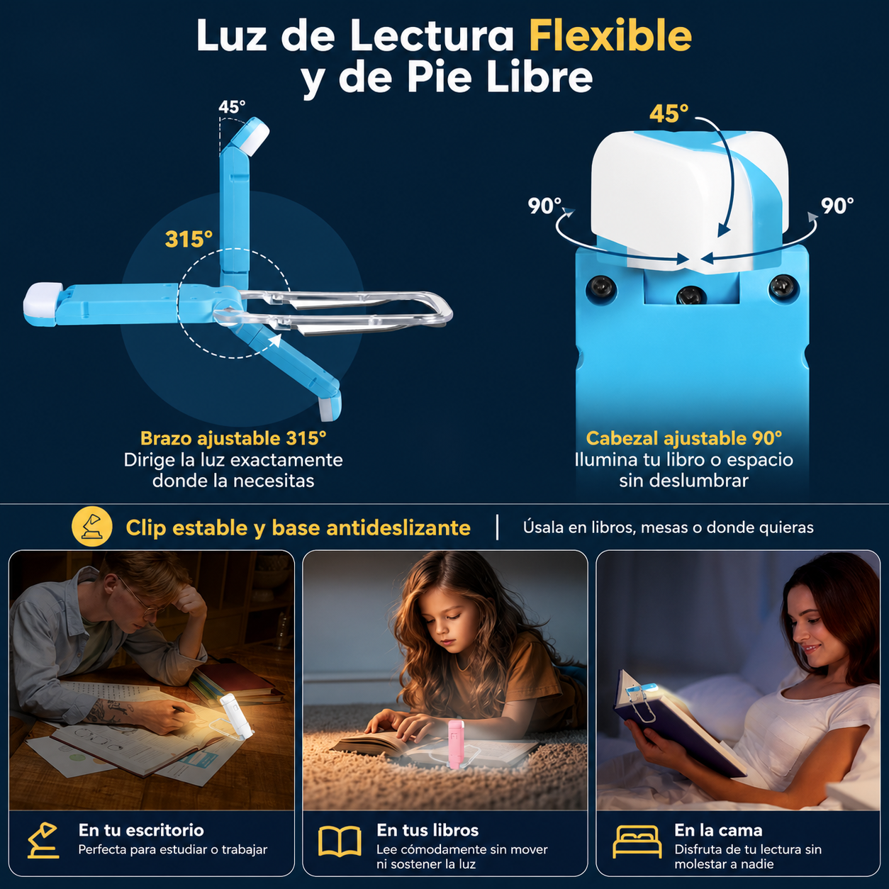 GLOWCLIP™ — Lee Donde Quieras, Sin Molestar A Nadie